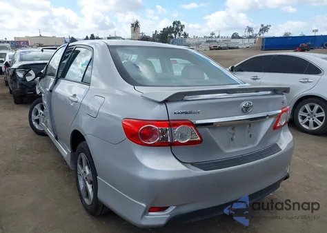 2011 Toyota Corolla S from USA, damaged, VIN 2T1BU4EE3BC635652